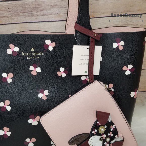 Kate Spade Large Pup Puppy Dog Reversible Tote New - Picture 7 of 15